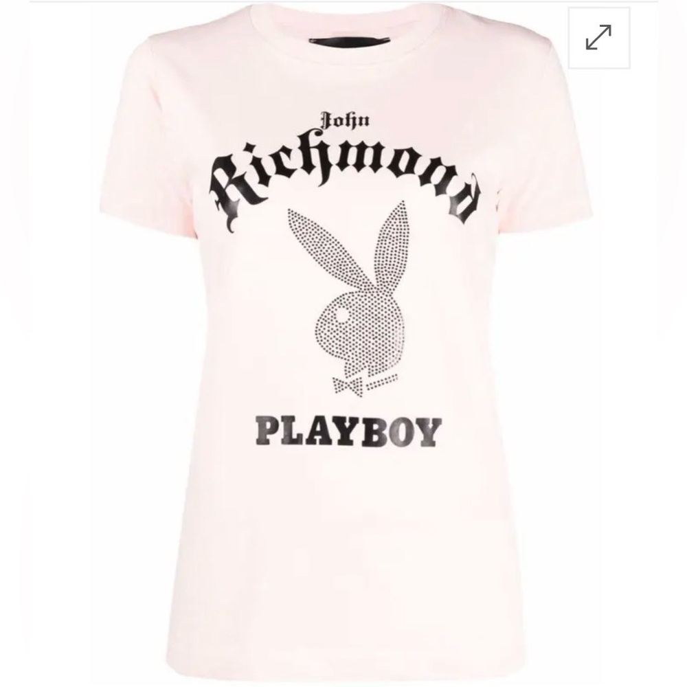 John Richmond Kids Light Pink Graphic Tee (Authentic)